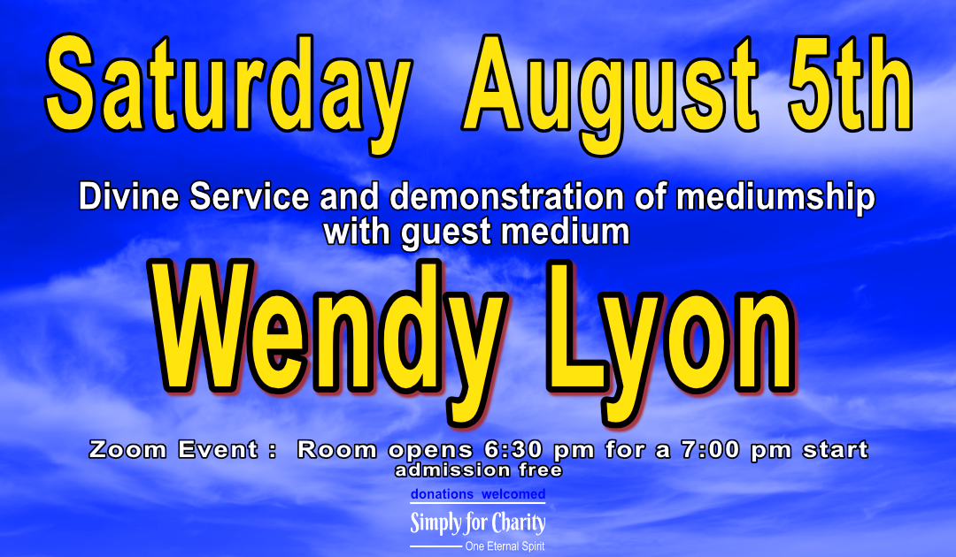 service 5th August - Wendy Lyon