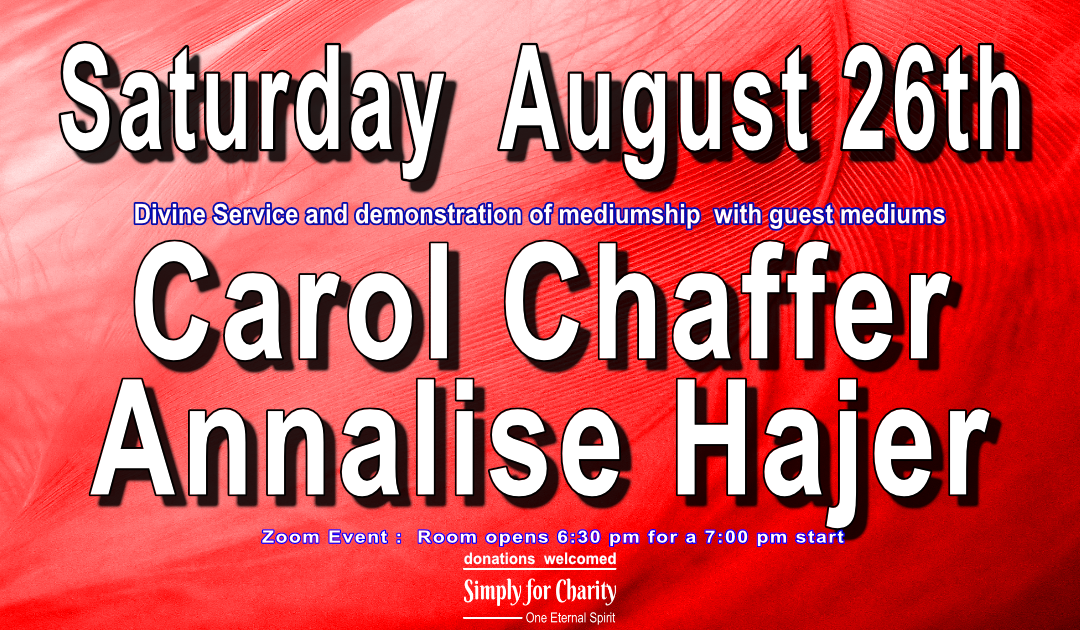 26th August - Carol Chaffer & Annalise Hajer