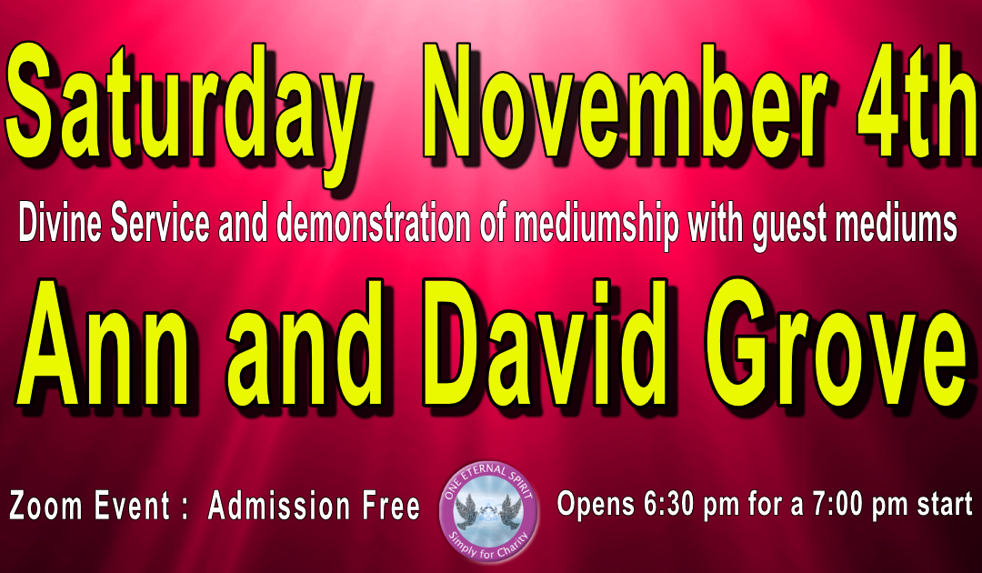 Ann and David Grove 4th November