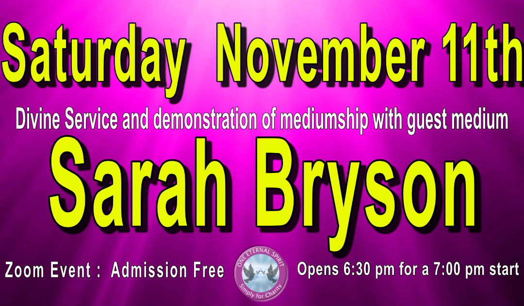 11th Novemebr Sarah Bryson