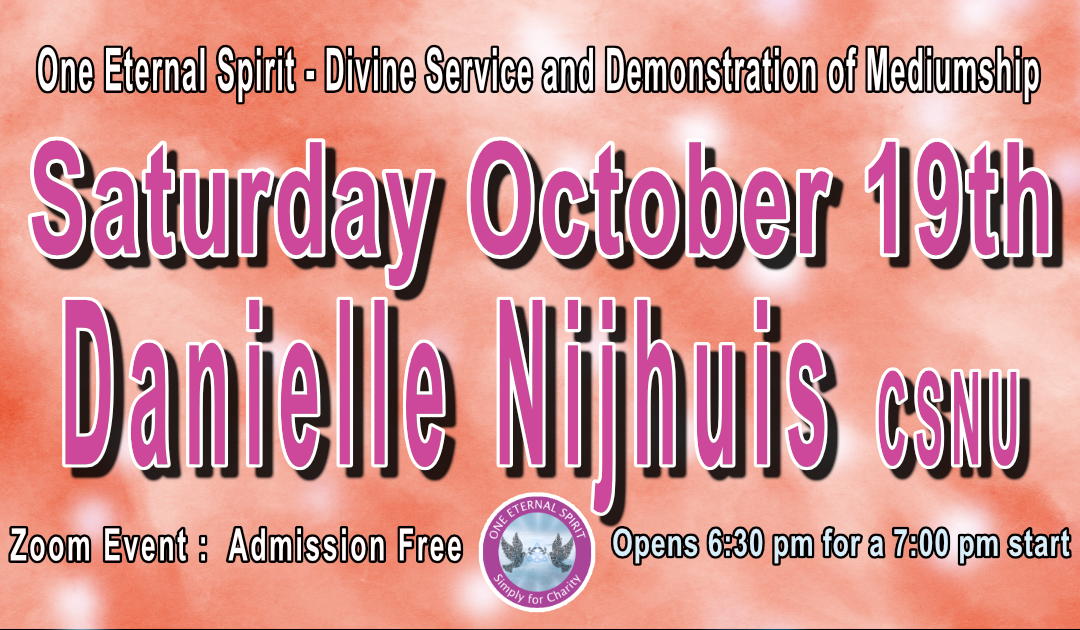 Danielle Nijhuis CSNU Divine Service 19th October